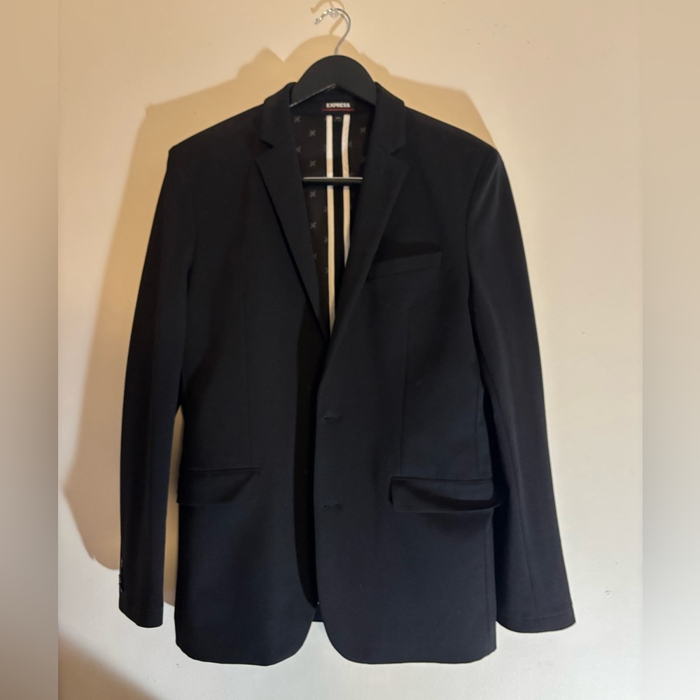 Express Men's Luxe Comfort Black Blazer